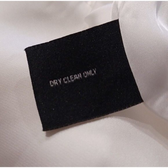 WALTER BAKER Dress Womens M White Jolie Chiffon Cut Out Bridal Bachelorette Flaw - Picture 14 of 16